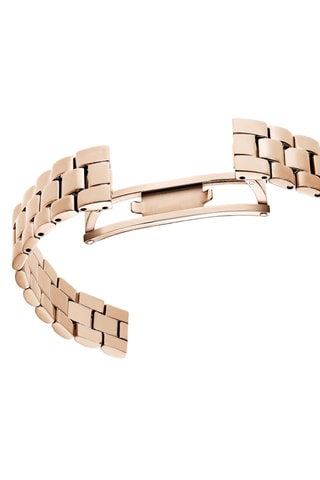 Montre à quartz en acier et plaqué or jaune Certa