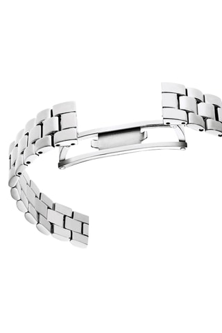 Montre à quartz en acier Certa - Argenté et blanc