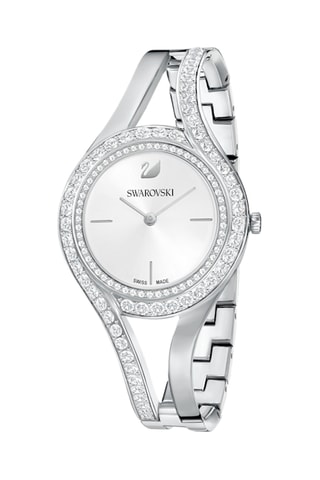 Montre à quartz en acier Eternal - Argenté et blanc