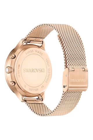 Montre à quartz en acier et plaqué or rose Nova