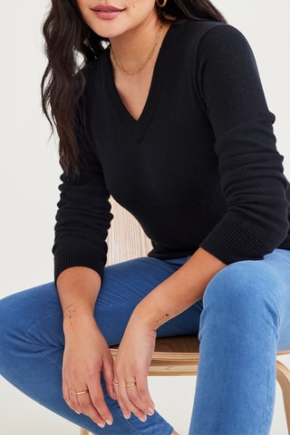 Pull en laine - Bleu marine