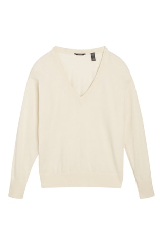 Pull en laine et cachemire - Crème