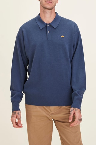 Pull relaxed - Bleu foncé