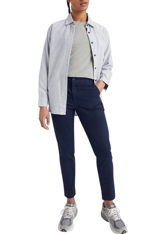 Chino slim 7/8 - Bleu marine