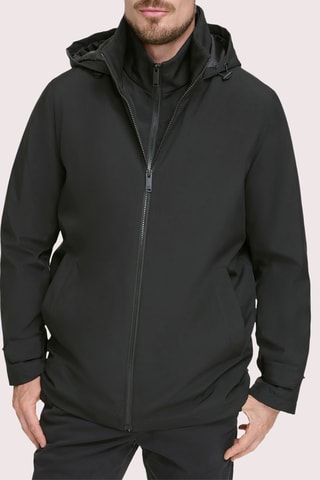 Manteau à capuche - Noir