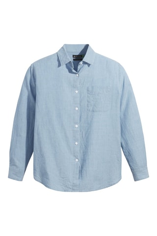 Chemisier en coton biologique - Bleu