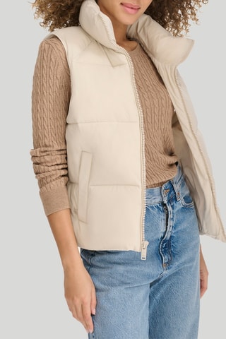 Doudoune sans manches - Beige