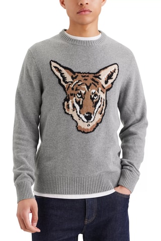 Pull en mérinos - Gris