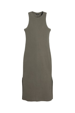 Robe fourreau en coton biologique - Kaki