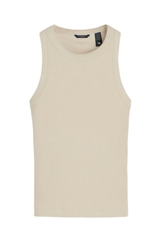 Débardeur en coton biologique - Beige