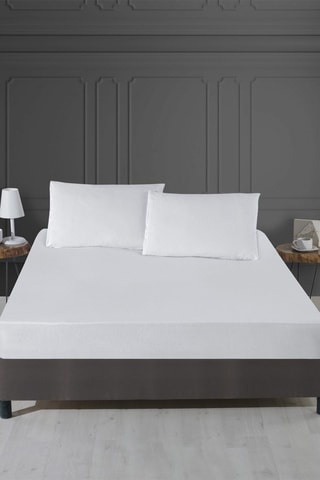 Protège-matelas en coton - Blanc