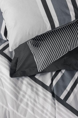 Parure de couette en coton 57 fils/cm² Nobby - Anthracite