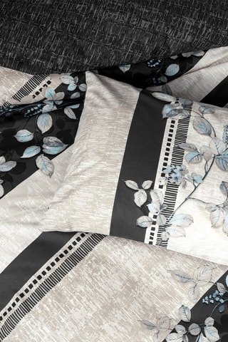 Parure de couette en coton renforcé en coton 57 fils/cm² - Anthracite