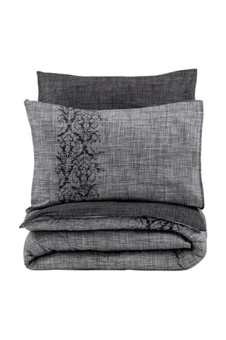 Parure de lit en coton 57 fils/cm² Sooty - Gris