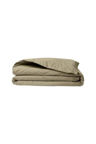 Housse de couette en coton renforcé 155 fils/cm² Tonne Verte - Beige