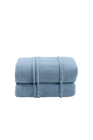 2 serviettes de toilette Arden - Bleu