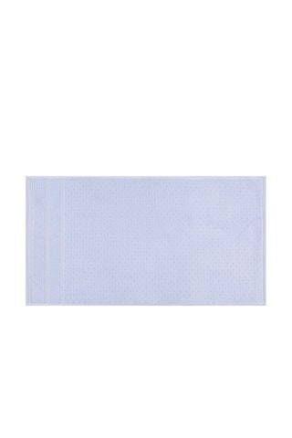 2 serviettes de toilette Arella - Bleu clair - 50 x 90 cm