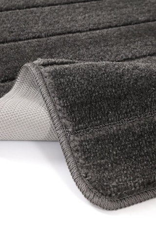2 tapis de bain Yeni Cizgili - Anthracite - 50 x 80 cm et 40 x 50 cm