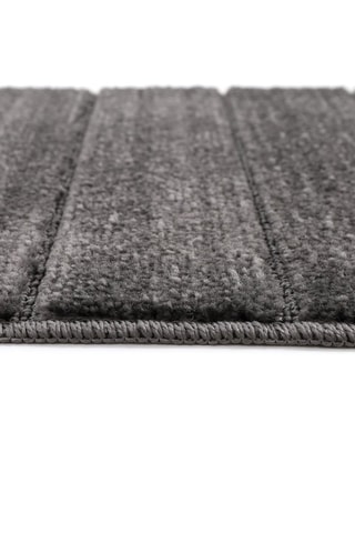 2 tapis de bain Yeni Cizgili - Anthracite - 50 x 80 cm et 40 x 50 cm