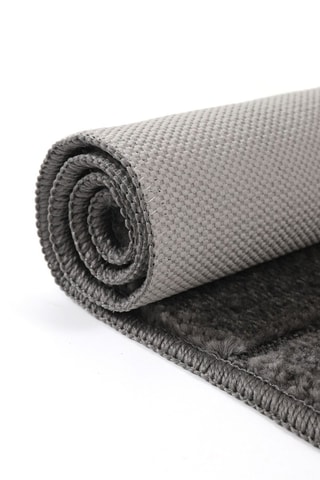 2 tapis de bain Yeni Cizgili - Anthracite - 50 x 80 cm et 40 x 50 cm