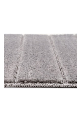 2 tapis de bain Yeni Cizgili - Gris - 50 x 80 cm et 40 x 50 cm