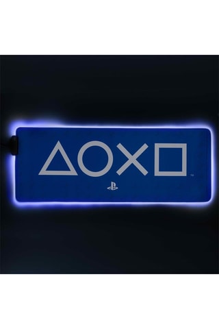 Tapis de bureau lumineux Playstation - 30 x 80 cm