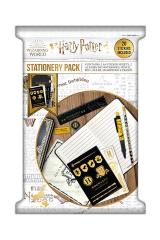 Ensemble de papeterie Harry Potter - Noir et doré