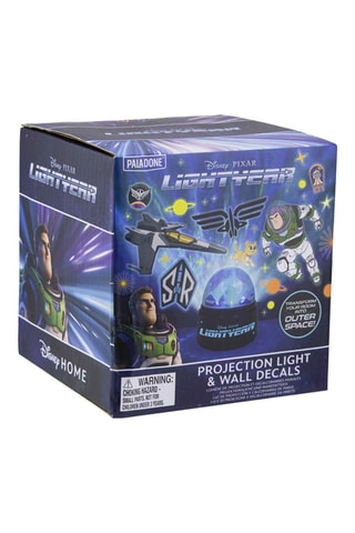Lampe à projection Buzz L'Eclair Toy Story et stickers - Bleu et noir
