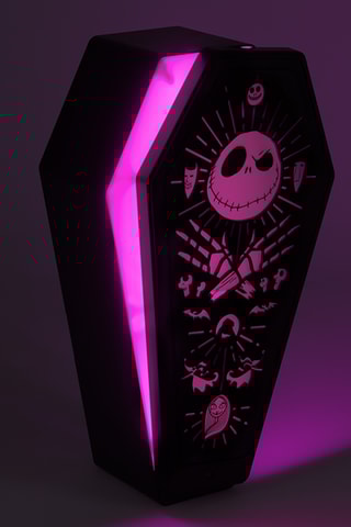 Lampe à poser 3D Cercueil The Burton’s Nightmare Before Christmas Disney - Noir - Dès 6 ans