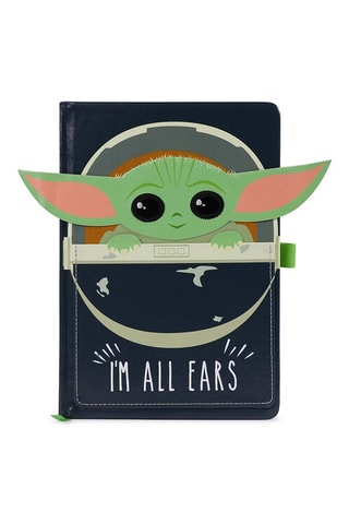 Carnet Grogu Star Wars - Vert clair et bleu marine - 9,3 x 14 x 2 cm - Dès 6 ans