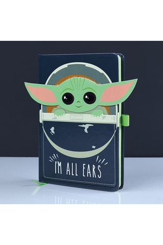 Carnet Grogu Star Wars - Vert clair et bleu marine - 9,3 x 14 x 2 cm - Dès 6 ans