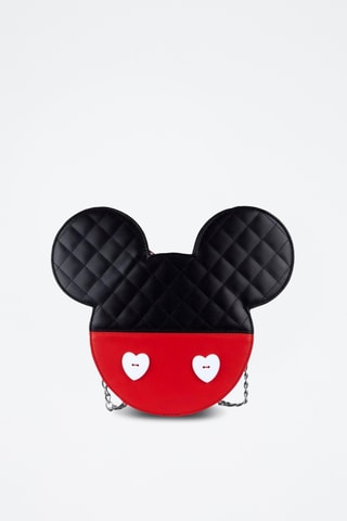 Sac bandoulière réversible Mickey et Minnie Disney - Rouge et noir