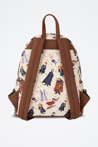 Sac à dos Harry Potter - Marron foncé et blanc