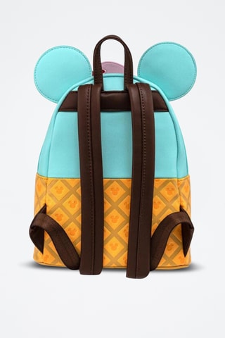 Sac à dos Mickey et Minnie Disney - Turquoise et jaune
