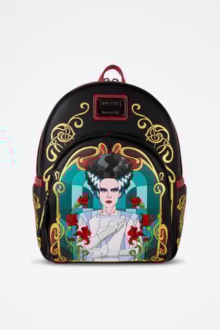 Sac à dos Mary W. S. La Fiancée de Frankenstein - Noir et jaune