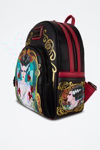 Sac à dos Mary W. S. La Fiancée de Frankenstein - Noir et jaune