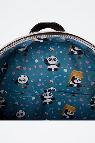 Sac à dos Po Ping Kung Fu Panda - Blanc et noir