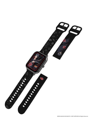 Coffret montre connectée et bracelets en plastique Itachi Naruto Shippuden - Dès 6 ans - Compatible Android et iOS