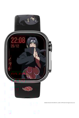 Montre connectée en plastique Itachi Naruto Shippuden - Dès 6 ans - Compatible Android et iOS