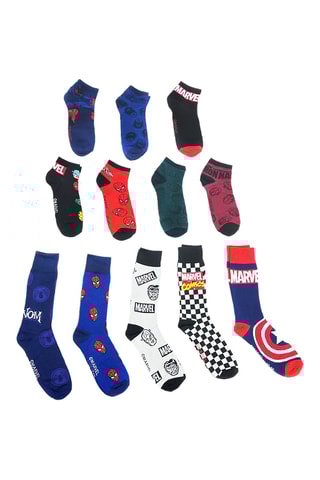 12 paires de chaussettes Marvel - Bleu roi et rouge - Dès 6 ans