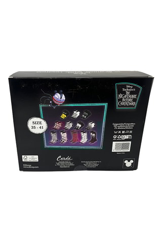 12 paires de chaussettes L’Etrange Noël de Monsieur Jack - Noir et blanc - Dès 6 ans