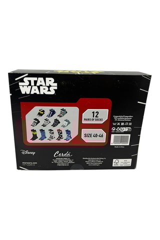 12 paires de chaussettes Star Wars - Noir et gris clair chiné - Dès 6 ans