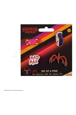 4 pins Stranger Things saison 2 Netflix - Dès 6 ans