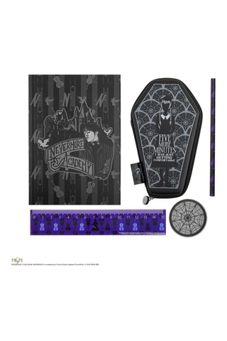 Coffret papeterie Wednesday Nevermore Academy - 5 pièces - Dès 6 ans