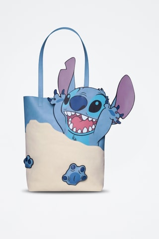 Tote bag Stitch Lilo et Stitch Disney - Taupe et bleu cobalt