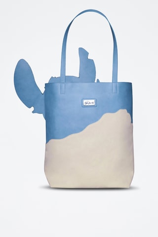 Tote bag Stitch Lilo et Stitch Disney - Taupe et bleu cobalt