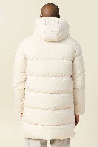 Anorak largo con capucha  - Amarillo