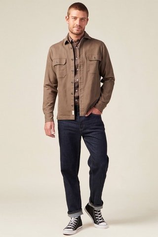 Camisa de algodón orgánico  - Marrón