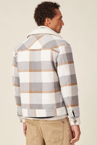 Cazadora de lana  - Blanco