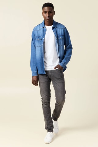 Vaquero slim fit ecorresponsable  - Gris